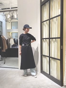 「Whim Gazette（ウィムガゼット）の【Hoaw.】コンチョベルト（ベルト）」を使った、wgmatsuさん（レディース・165cm）の冬コーディネート