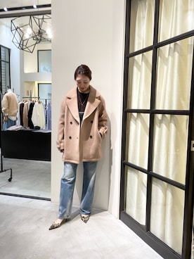 「アイテム（つなぎ/オールインワン）」を使った、wgmatsuさん（レディース・165cm）の冬コーディネート