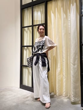 「Whim Gazette（ウィムガゼット）のアイテム」を使った、wgmatsuさん（レディース・165cm）の春コーディネート
