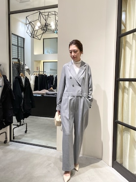 「アイテム（つなぎ/オールインワン）」を使った、wgmatsuさん（レディース・165cm）の冬コーディネート