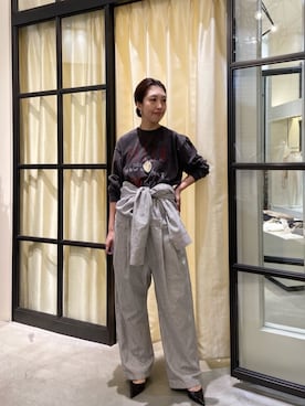 「アイテム（Tシャツ/カットソー）」を使った、wgmatsuさん（レディース・165cm）の冬コーディネート