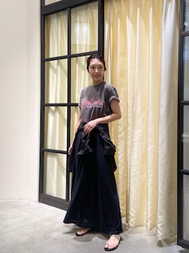 「Whim Gazette（ウィムガゼット）のアイテム」を使った、wgmatsuさん（レディース・165cm）の春コーディネート