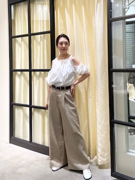 「THE PAUSE（ザ ポーズ）のアイテム（トップス）」を使った、wgmatsuさん（レディース・165cm）の春コーディネート