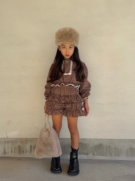 「アイテム（ブーツ）」を使った、ぜんすーさん（キッズ・125cm）の冬コーディネート