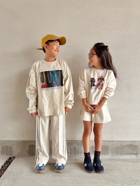 「アイテム（スカート）」を使った、ぜんすーさん（キッズ・125cm）の冬コーディネート