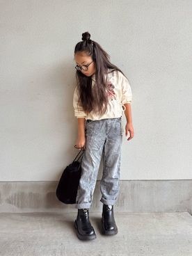 「アイテム（スウェット）」を使った、ぜんすーさん（キッズ・125cm）の冬コーディネート