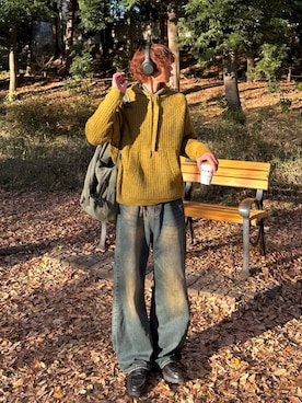 「FRED PERRY（フレッドペリー）のアイテム」を使った、haruさん（メンズ・187cm）の冬コーディネート