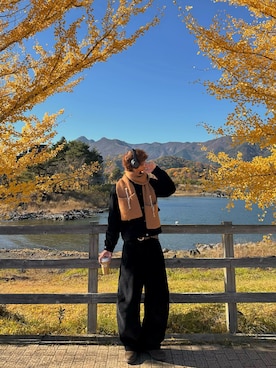 「OAKLEY（オークリー）のアイテム」を使った、haruさん（メンズ・187cm）の冬コーディネート