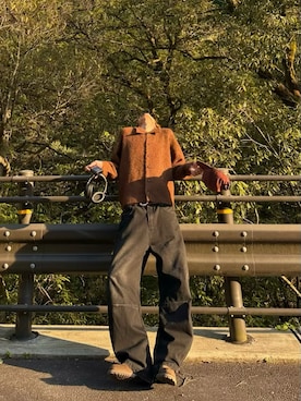 「アイテム（トップス）」を使った、haruさん（メンズ・187cm）の秋コーディネート