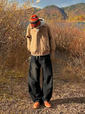 「OAKLEY（オークリー）のアイテム」を使った、haruさん（メンズ・187cm）の冬コーディネート