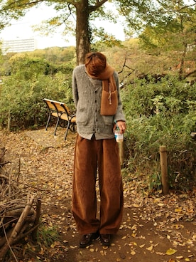 「Clarks（クラークス）のアイテム」を使った、haruさん（メンズ・187cm）の冬コーディネート