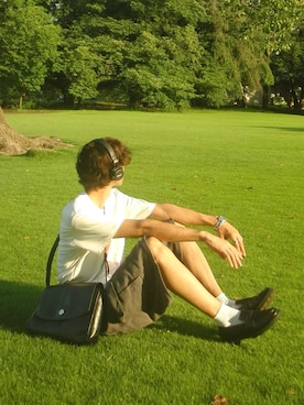 「Marshall（マーシャル）のアイテム」を使った、haruさん（メンズ・187cm）の春コーディネート