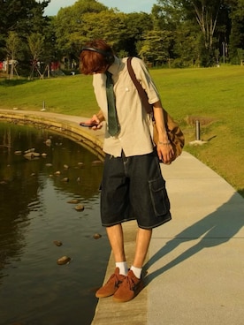 「Zooodle（ズードル）のアイテム」を使った、haruさん（メンズ・187cm）の春コーディネート