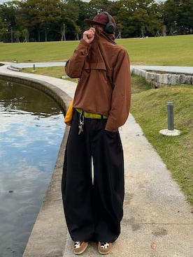 「アイテム（帽子）」を使った、haruさん（メンズ・187cm）の秋コーディネート