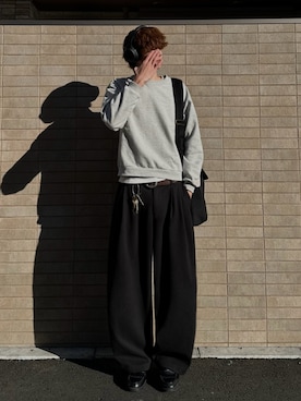 「FRED PERRY（フレッドペリー）のアイテム」を使った、haruさん（メンズ・187cm）の冬コーディネート