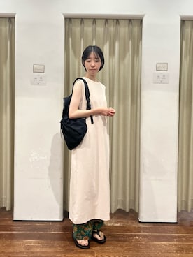 「EKAL（エカル）のアイテム」を使った、たかしなさん（レディース・162cm）の夏コーディネート