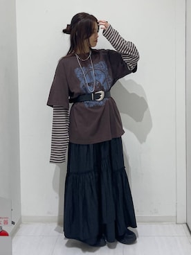 「PBLIM（ページボーイリム）のアイテム」を使った、静。さん（レディース・154cm）の夏コーディネート