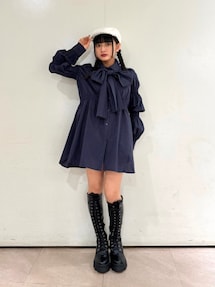 ストレッチレースアップロングブーツ｜ジュエティ（jouetie）公式通販
