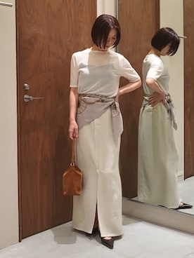 「2.718（ニーテンナナイチハチ）のアイテム」を使った、gg_youko_さん（レディース・158cm）の夏コーディネート