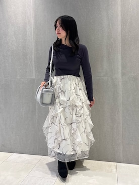 「JILL by JILL STUART（ジルバイジルスチュアート）のアイテム（トートバッグ）」を使った、takeuchiさん（レディース・151cm）の秋コーディネート