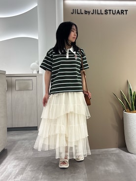 「JILL by JILL STUART（ジルバイジルスチュアート）のアイテム（サンダル）」を使った、takeuchiさん（レディース・151cm）の夏コーディネート
