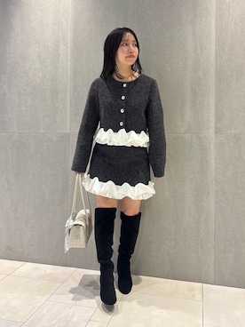 「JILL by JILL STUART（ジルバイジルスチュアート）のアイテム（ブーツ）」を使った、takeuchiさん（レディース・151cm）の秋コーディネート