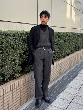 「BURBERRY（バーバリー）のアイテム」を使った、kaede0238さん（メンズ・184cm）の冬コーディネート