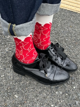 「アイテム（レッグウェア）」を使った、たろうさん（レディース・163cm・30代）の冬コーディネート