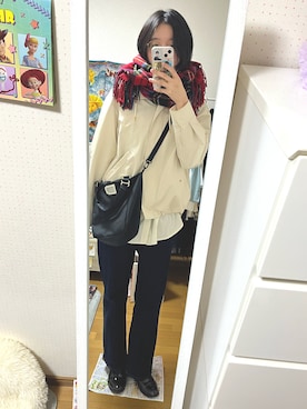 「アイテム（ドレスシューズ）」を使った、たろうさん（レディース・163cm・30代）の冬コーディネート