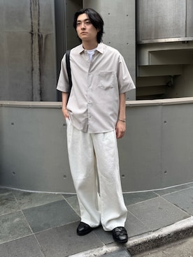 「アイテム（バッグ）」を使った、PUBLIC TOKYO MENS さん（メンズ・167cm）の春コーディネート