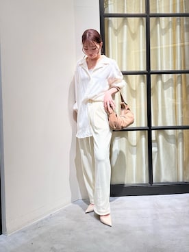 「THE PAUSE（ザ ポーズ）のアイテム（トップス）」を使った、whim_hirasakiさん（レディース・157cm）の春コーディネート