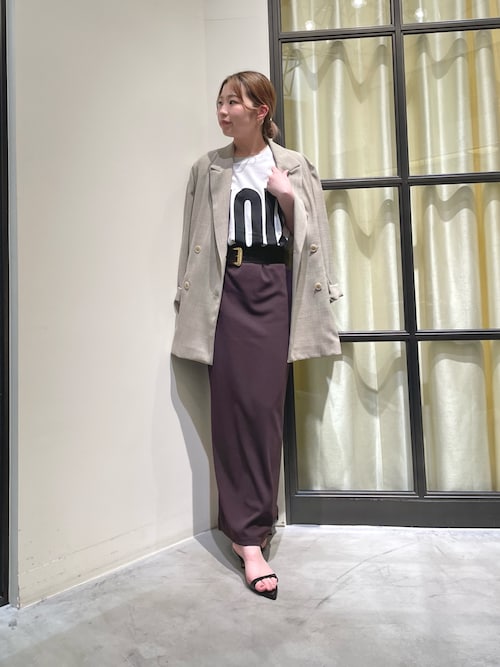 カットジョーゼットスリットスカート（スカート）｜Whim Gazette