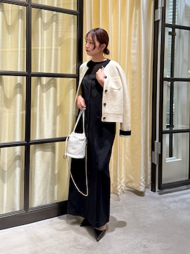 「THE PAUSE（ザ ポーズ）のアイテム」を使った、whim_hirasakiさん（レディース・157cm）の冬コーディネート