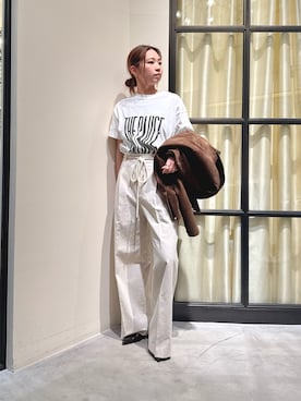 「THE PAUSE（ザ ポーズ）のアイテム」を使った、whim_hirasakiさん（レディース・157cm）の春コーディネート