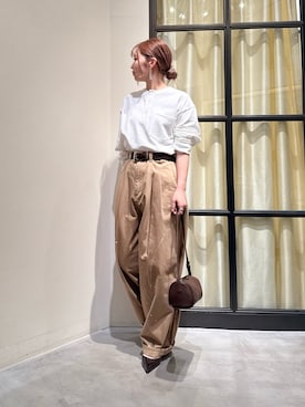 「THE PAUSE（ザ ポーズ）のアイテム（バッグ）」を使った、whim_hirasakiさん（レディース・157cm）の春コーディネート