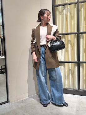 「THE PAUSE（ザ ポーズ）のアイテム（トップス）」を使った、whim_hirasakiさん（レディース・157cm）の冬コーディネート