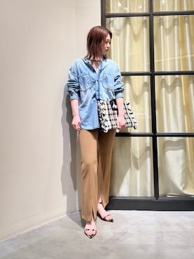 「Drawing Numbers（ドローイング ナンバーズ）のアイテム」を使った、whim_hirasakiさん（レディース・157cm）の春コーディネート