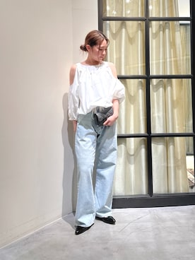 「THE PAUSE（ザ ポーズ）のアイテム」を使った、whim_hirasakiさん（レディース・157cm）の春コーディネート