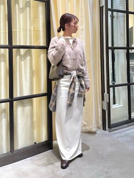 「THE PAUSE（ザ ポーズ）のアイテム（シューズ）」を使った、whim_hirasakiさん（レディース・157cm）の冬コーディネート