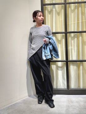 「THE PAUSE（ザ ポーズ）のアイテム（パンツ）」を使った、whim_hirasakiさん（レディース・157cm）の冬コーディネート