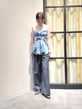 「Drawing Numbers（ドローイング ナンバーズ）のアイテム」を使った、whim_hirasakiさん（レディース・157cm）の夏コーディネート