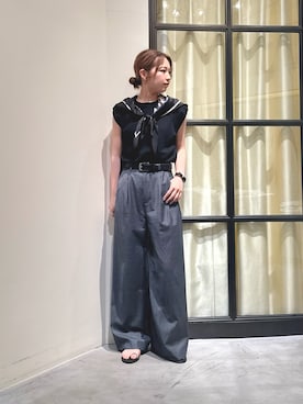 「Drawing Numbers（ドローイング ナンバーズ）のアイテム」を使った、whim_hirasakiさん（レディース・157cm）の夏コーディネート