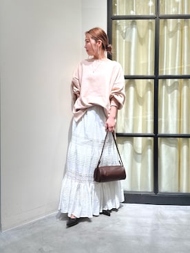 「THE PAUSE（ザ ポーズ）のアイテム」を使った、whim_hirasakiさん（レディース・157cm）の春コーディネート