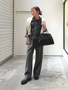 「Drawing Numbers（ドローイング ナンバーズ）のアイテム」を使った、whim_hirasakiさん（レディース・157cm）の冬コーディネート