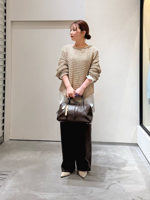 Drawing Numbers】サテンボートブラウス（シャツ/ブラウス）｜Drawing