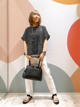 長男さん(レディース・158cm)の夏コーディネート