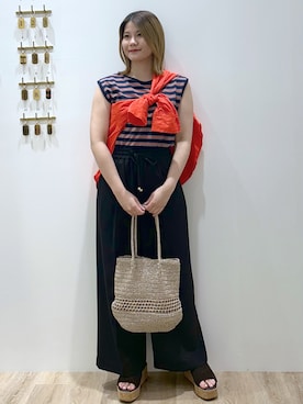 「たすき掛け」｜suzukaさん（レディース・155cm）の春コーディネート