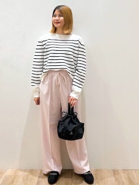 「COCUE（コキュ）のアイテム」を使った、suzukaさん（レディース・155cm）の春コーディネート