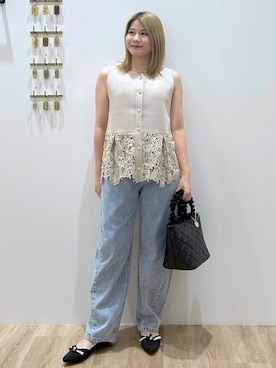 「index（インデックス）のアイテム」を使った、suzukaさん（レディース・155cm）の夏コーディネート