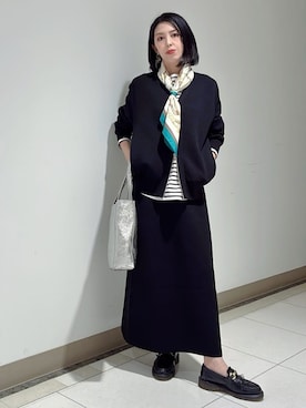 「SOUP（スープ）のアイテム」を使った、環さん（レディース・158cm）の冬コーディネート